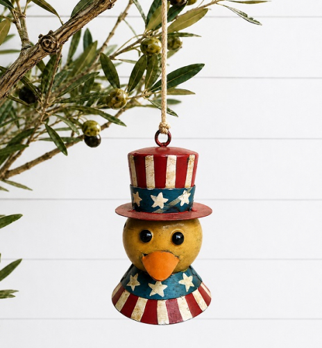 AMERICANA CHICK HEAD ORNAMENT *NEW* AVAIL DEC 2026